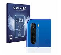 savvies 6 Pezzi Pellicola Protettiva per Xiaomi Redmi Note 8T (SOLO Fotocamera) Protezione Schermo Trasparente