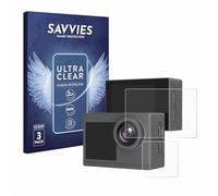 savvies Pellicola Protettiva per Akaso Brave 4 Pro | 6 Pezzi Chiara Protezione Schermo Made in Germany Schermo Protettivo Trasparente