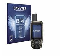 savvies Pellicola Protettiva per Garmin GPSMAP 65s | 6 Pezzi Chiara Protezione Schermo Made in Germany Schermo Protettivo Trasparente