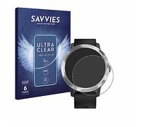 savvies Pellicola Protettiva per Garmin vivoactive 3 | 6 Pezzi Chiara Protezione Schermo Made in Germany Schermo Protettivo Trasparente