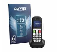 savvies Pellicola Protettiva per Gigaset DL780 Plus | 6 Pezzi Chiara Protezione Schermo Made in Germany Schermo Protettivo Trasparente