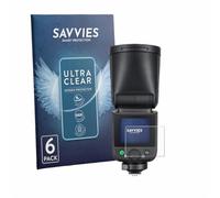 savvies Pellicola Protettiva per Godox V1 mid | 6 Pezzi Chiara Protezione Schermo Made in Germany Schermo Protettivo Trasparente