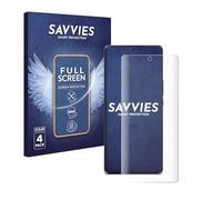 Savvies Pellicola Protettiva per Honor Magic 5 Lite | 4 Pezzi Chiara Protezione Schermo Made in Germany Full-Cover 3D Curvo Copertura Completa