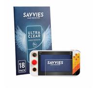 savvies Pellicola Protettiva per My Arcade Atari Gamestation Go Portable | 18 Pezzi Chiara Protezione Schermo Made in Germany Schermo Protettivo Trasparente
