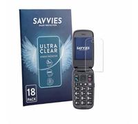 savvies Pellicola Protettiva per Panasonic KX-TU550 | 18 Pezzi Chiara Protezione Schermo Made in Germany Schermo Protettivo Trasparente