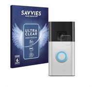 savvies Pellicola Protettiva per Ring Battery Video Doorbell | 6 Pezzi Chiara Protezione Schermo Made in Germany Schermo Protettivo Trasparente