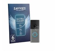 savvies Pellicola Protettiva per Ring Wired Video Doorbell | 6 Pezzi Chiara Protezione Schermo Made in Germany Schermo Protettivo Trasparente