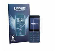 savvies Pellicola Protettiva per TCL OneTouch 4042s | 6 Pezzi Chiara Protezione Schermo Made in Germany Schermo Protettivo Trasparente