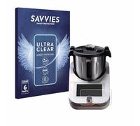savvies Pellicola Protettiva per Ufesa TotalChef RK7 | 6 Pezzi Chiara Protezione Schermo Made in Germany Schermo Protettivo Trasparente