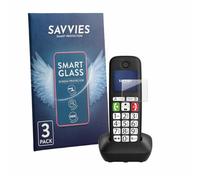 savvies Pellicola Vetro per Gigaset DL780 Plus | 3 Pezzi Chiara Protezione Schermo Made in Germany 9H Lamina di Vetro Anti Graffio Senza Bolle