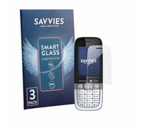 savvies Pellicola Vetro per Mitel OpenScape DECT Phone SL7 | 3 Pezzi Chiara Protezione Schermo Made in Germany 9H Lamina di Vetro Anti Graffio Senza Bolle