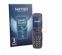 savvies Pellicola Vetro per Panasonic KX-TU550 | 3 Pezzi Chiara Protezione Schermo Made in Germany 9H Lamina di Vetro Anti Graffio Senza Bolle