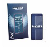 Savvies Pellicola Vetro per Samsung Galaxy Z Flip 4 | 3 Pezzi Chiara Protezione Schermo Made in Germany 9H Lamina di Vetro Anti Graffio Senza Bolle