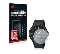 savvies Pellicola Vetro Temperato per Casio Unisex MW-240 (3 Pezzi) Protezione, Schermo Protettivo, Glass Durezza 9H