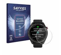 savvies Pellicola Vetro Temperato per Garmin Approach S42 (3 Pezzi) Protezione, Schermo Protettivo, Glass Durezza 9H