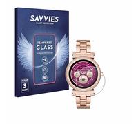 savvies Pellicola Vetro Temperato per Michael Kors Access Sofie (3 Pezzi) Protezione, Schermo Protettivo, Glass Durezza 9H