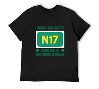 Saw Doctors I Wish I Was On The N17 Stone Walls Irish Men Black T-Shirt Print Unisex Cotton Tee Shirt L