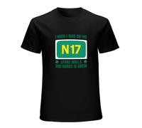 Saw Doctors I Wish I Was On The N17 Stone Walls Irish Men Black T-Shirt Print Unisex Cotton Tee Shirt XL