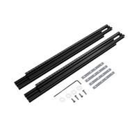 Saw Guide Rail System - Woodworking Cutting Track for Home Workshop Carpentry | Aluminum Alloy Straight Edge with Anti Slip Base, Precision Router Support Rail for Grooving Trimming Engraving Milling