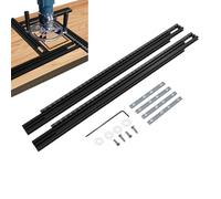 Saw Guide Rail System - Woodworking Cutting Track for Home Workshop Carpentry | Aluminum Alloy Straight Edge with Anti Slip Base, Precision Router Support Rail for Grooving Trimming Engraving Milling