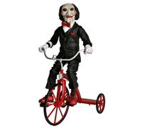 Saw L' enigmista Action Figure Billy Puppet on Tricycle Push Button Sound NECA