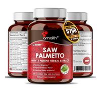 Saw Palmetto Plus 11 Capsule di Erbe 5750mg - 90 Pillole - Salute Urinaria...
