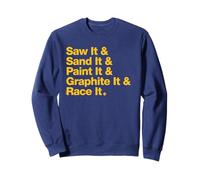 Saw & Sand & Paint Funny Pinewood Derby Typography Cub Scout Felpa
