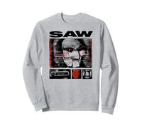 Saw Vintage Style Icons Grid Horror Movie Felpa