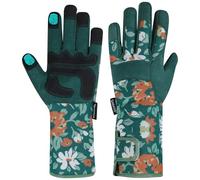 SAWANS Guanti da giardinaggio lunghi per donne e uomini, guanti da giardino resistenti alle spine, sicuri, traspiranti e comodi, protezione extra lunga dell'avambraccio per il taglio (Verde, XL)