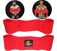 SAWANS Panca Sling Power Sollevamento Pesi Allenamento Fitness Aumenta la Forza Push Up Allenamento in Palestra Bicipiti (L, Rosso)