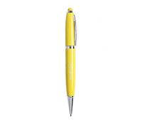 Sawfish Penna a sfera multifunzione in metallo con chiavetta USB da 16 GB e pennino touchscreen, azione a rotazione, inchiostro blu, finitura lucida, penna USB per ufficio