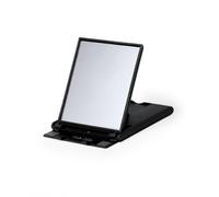 Sawfish Supporto pieghevole personalizzato per smartphone e tablet con specchio, 6 posizioni di visualizzazione regolabili, supporto portatile in ABS con 2 cuscinetti antiscivolo in silicone