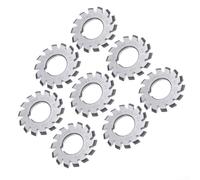 Sawhamale 8pcs M1 Involute Gear Cutters Set HSS 20 Gradi Angolo di Pressione PA20 Modulo 1 Fresa per 12 a 135+ Numeri Denti 1-8