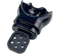Sawhamale Bocchino in silicone termoplastico per immersioni subacquee, snorkeling e apnea, blocco modellabile su misura in acqua calda, accessorio regolatore morbido riutilizzabile per subacquei, nero