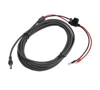 Sawhamale Cavo di prolunga di alimentazione 18AWG con portafusibili, filo rosso resistente, lunghezza 2 m/5 m, alloggiamento in ABS, cavo di sicurezza elettrico fai da te per (5 m)