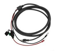Sawhamale Cavo di prolunga di alimentazione 18AWG con portafusibili, filo rosso resistente, lunghezza 2 m/5 m, alloggiamento in ABS, cavo di sicurezza elettrico fai da te per (300 cm)