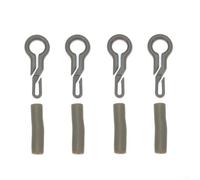 Sawhamale Clip posteriore in gomma per pesca alla carpa, con manica, accessorio per sistema di sicurezza, verde, materiale PE, 35 mm, per attrezzatura da pesca grossolana e esemplare, 20 pezzi