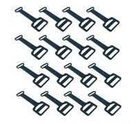 Sawhamale Confezione da 16 supporti neri per prese d'aria per finestre di roulotte, con brevi 7 cm e lunghi 11 cm per un migliore flusso d'aria, installazione senza attrezzi, compatibile con