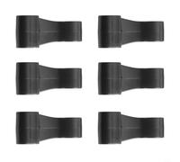 Sawhamale Confezione da 6 Ganci in plastica per Corda a Scatto per gommoni, zattere Marine, teloni, Clip di Fissaggio, Lunghezza 45 mm con Diametro del Foro di 7 mm, Ganci in PVC per Pesca