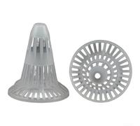 Sawhamale Copertura drenante idrofobica in plastica riciclata traspirante per vasi di orchidee con spaziatura griglia di 1-4 mm per la circolazione dell'aria e la salute delle radici, design