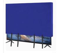 Sawhamale Copertura per TV in feltro blu, resistente ai graffi, antipolvere, con fodera in feltro e cinghie inferiori di sicurezza, per modelli a schermo piatto LED LCD da 55", 65", 75" (55ihch)