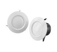 Sawhamale Copertura rotonda regolabile per ventola di scarico a soffitto o parete, diffusore in plastica ABS con disco rotante per controllare il flusso d'aria a basso rumore, bianco, 75 mm, 100 mm