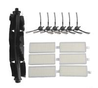 Sawhamale Kit di sostituzione spazzola a rullo, spazzole laterali e filtri per robot aspirapolvere serie TP-Link RV10 e RV30 - 1 rullo + 6 spazzole laterali + 6 filtri