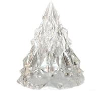 Sawhamale Lampada da scrivania a LED a forma di montagna di ghiaccio, creativa, luce bianca calda, per decorazione natalizia, casa, ufficio, tavolo, alimentazione a batteria, compatta, 8,5 cm, bianca