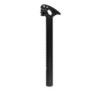 Sawhamale Manubrio Pieghevole in Lega di Alluminio per Bicicletta, a sgancio rapido, Regolabile, per Bici elettrica, Scooter, estensore per Forcella Anteriore, Leggero, Nero Argento (25,4 mm)