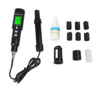 Sawhamale Misuratore di ossigeno disciolto per piscine, mare e oceani con compensazione automatica della temperatura, 6 coperture della sonda, analizzatore di saturazione DO ad alta precisione per
