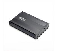 Sawhamale Recinzione per disco rigido esterno in lega di alluminio da 3,5 pollici per HDD desktop SATA a USB 3.0 con trasferimento dati veloce e stabile, molteplici funzioni di protezione, senza