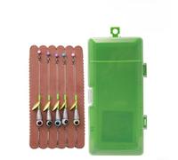 Sawhamale Set da pesca senza lacci con ami in acciaio ad alto tenore di carbonio e esche morbide per molo di erba acquatica e aree ad ostacoli verde, 11 pezzi (5 g)