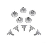 Sawhamale Set di 10 Ventose M8 con Dado Trasparente per Una Presa sicura su superfici Lisce tra Cui Cucina, Bagno e Vetro (34 mm)