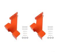 Sawhamale Supporto da parete in acciaio per motosega, resistente, capacità di 68 kg, doppio gancio per garage con finitura arancione antiruggine, per la maggior parte delle motoseghe (2 pezzi)